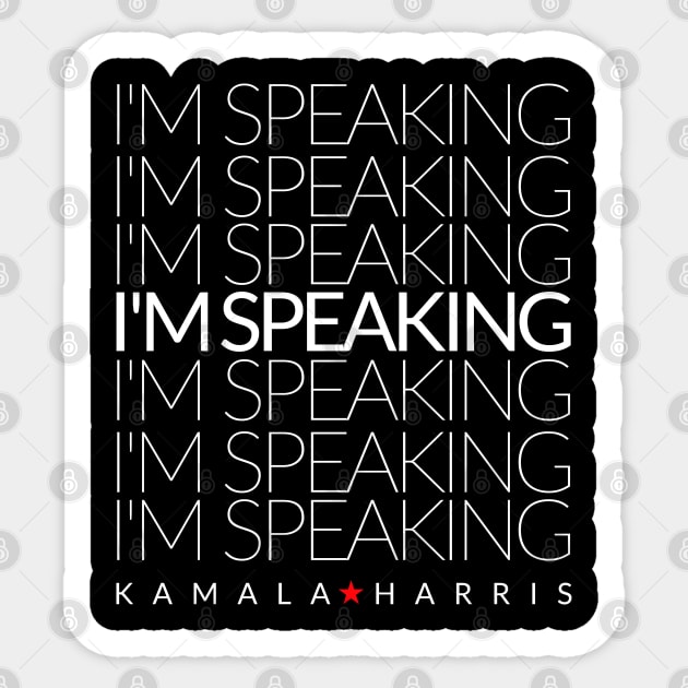 kamala harris im speaking Sticker by MURCPOSE